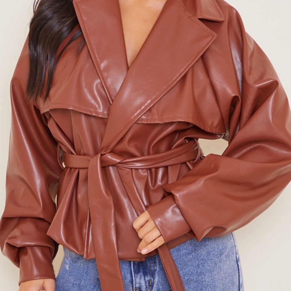 Faux leather jacket